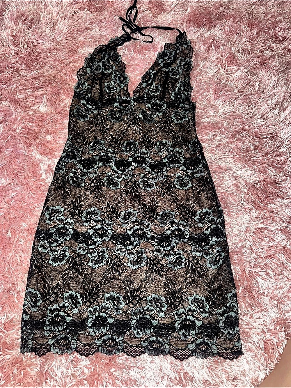 I.AM.GIA Gem Mini Dress in Black & Blue